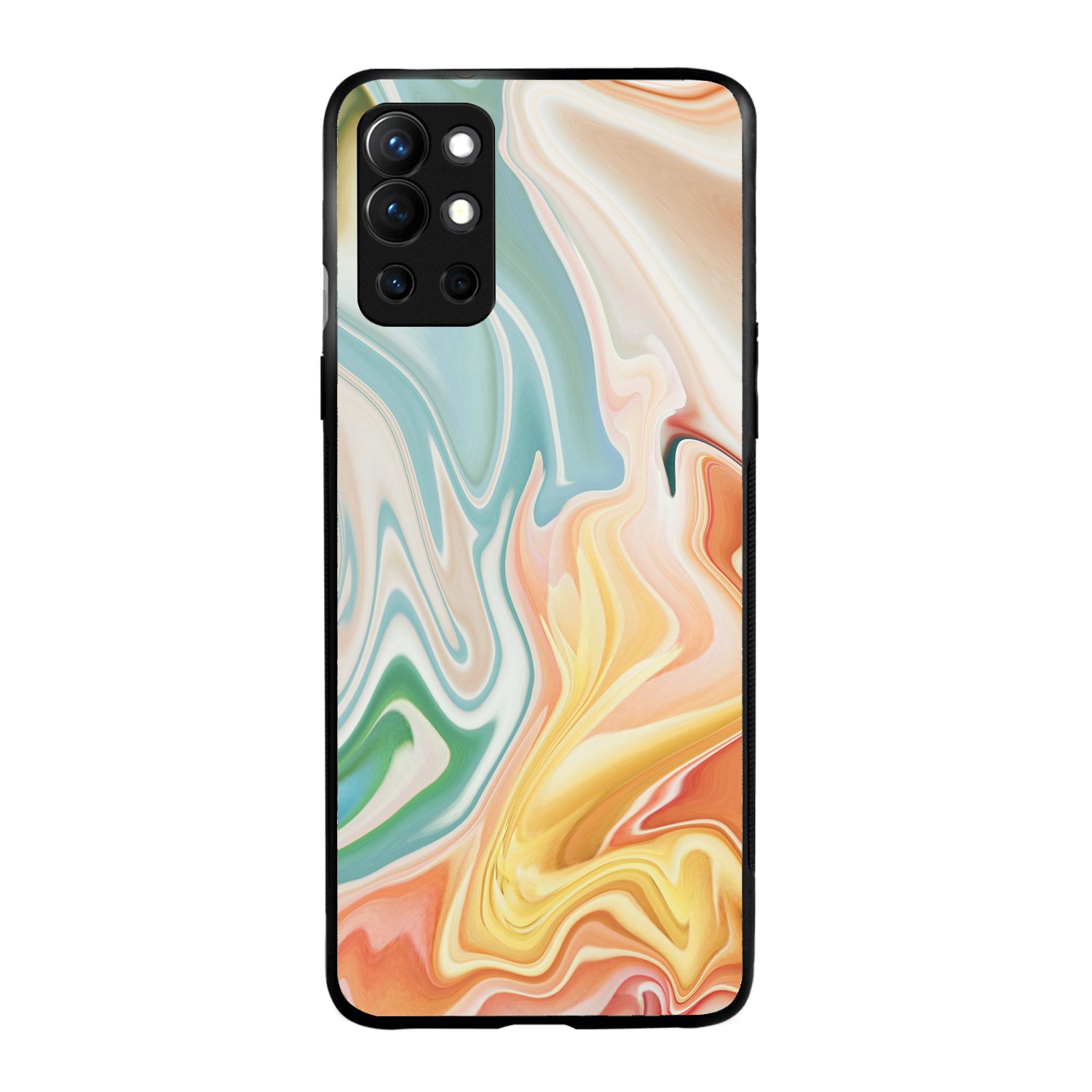 Multi Colour Marble Oneplus 9 R Back Case