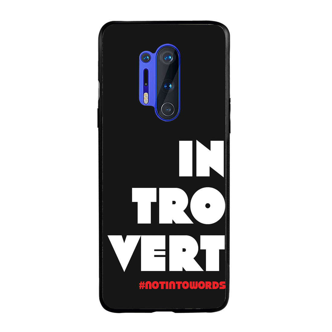 Introvert Motivational Quotes Oneplus 8 Pro Back Case