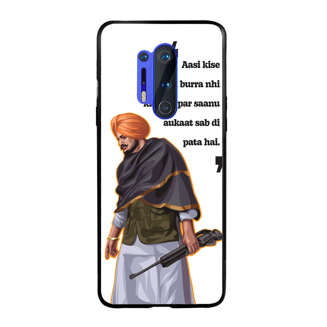 Attitude  Sidhu Moosewala OnePlus 8 Pro Back Case