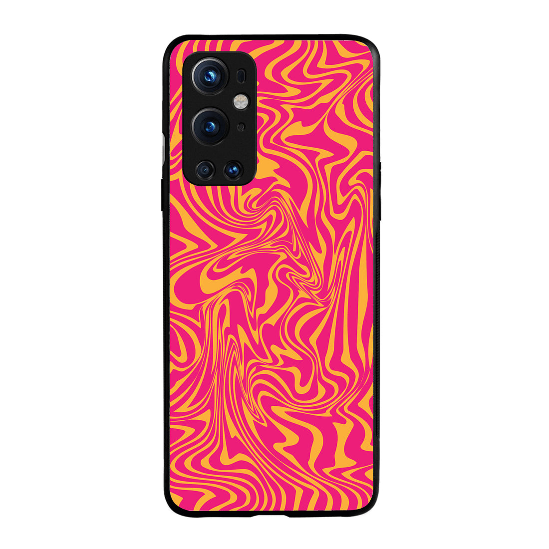 Yellow Pink Optical Illusion Oneplus 9 Pro Back Case