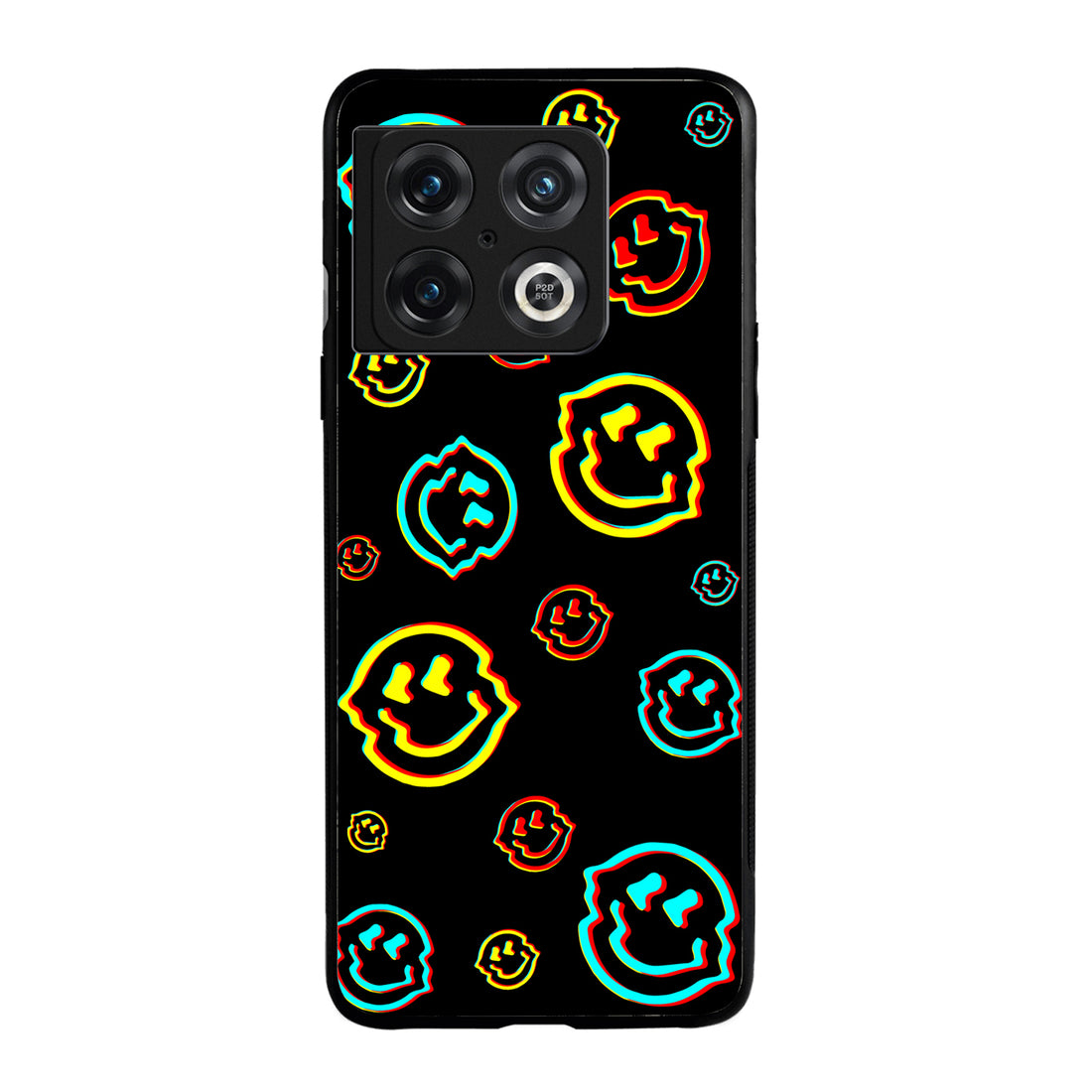 Black Smiley Doodle Oneplus 10 Pro Back Case