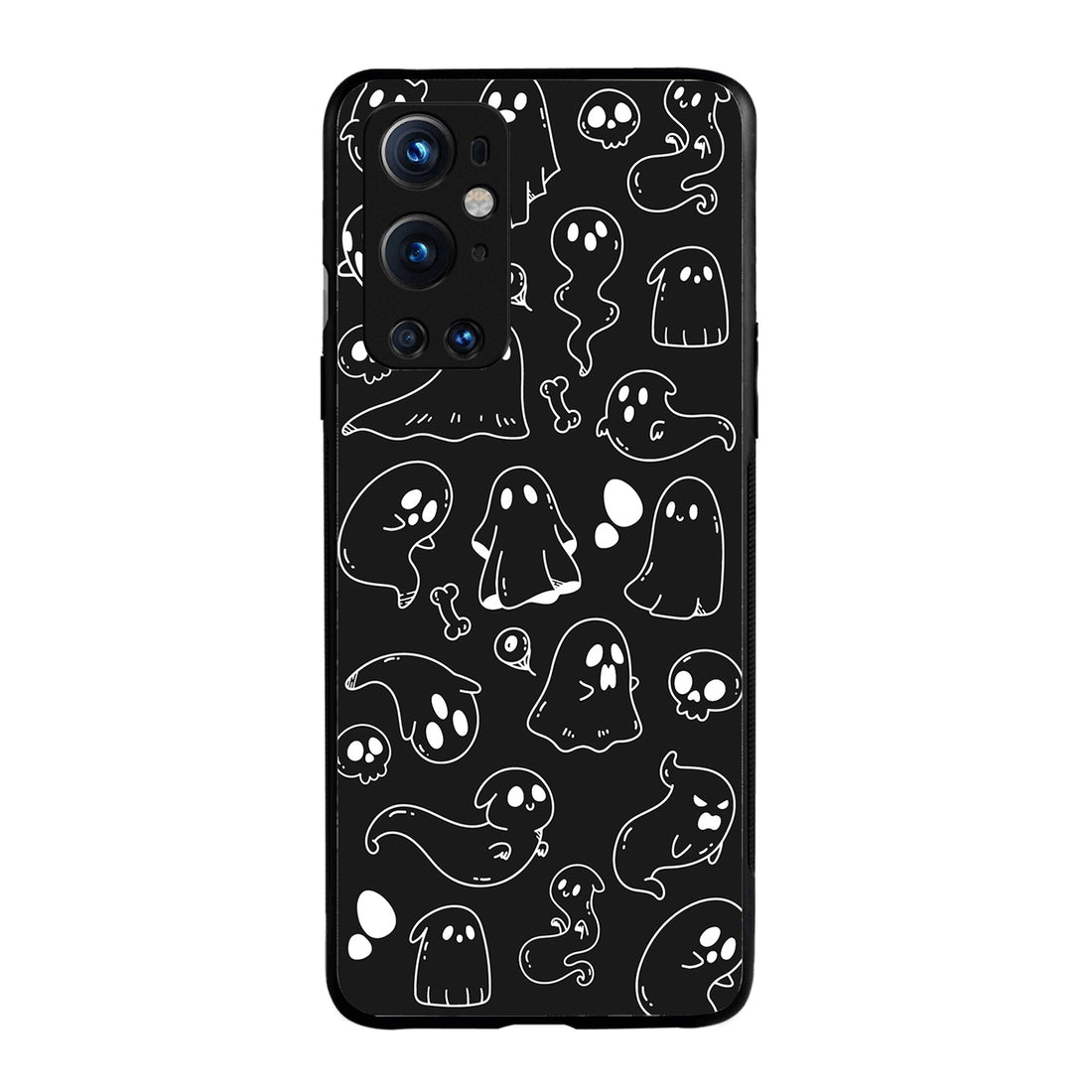 Black Ghost Doodle Oneplus 9 Pro Back Case