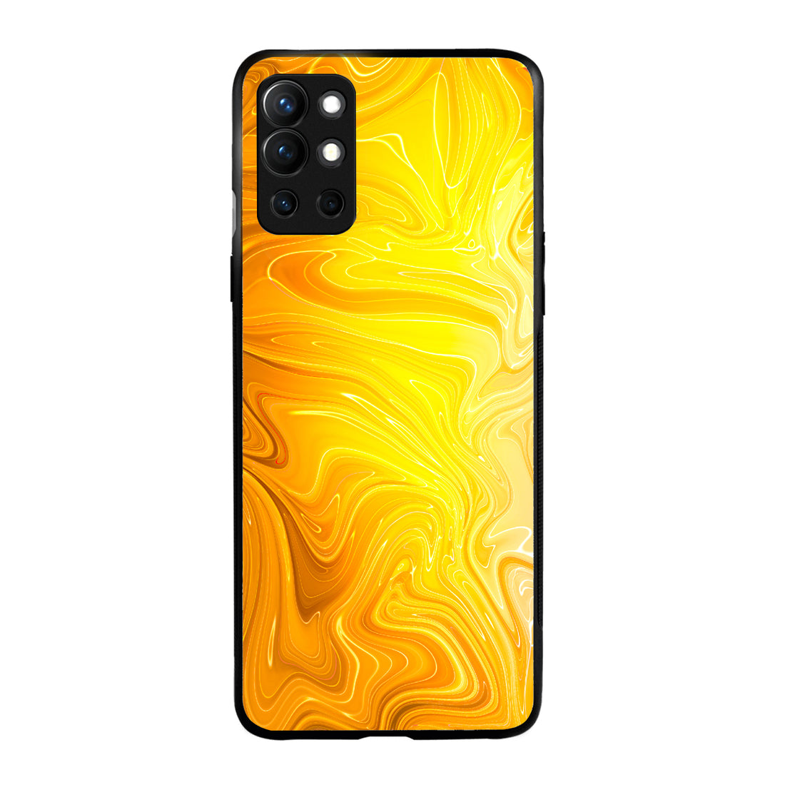 Yellow Marble Oneplus 9 R Back Case