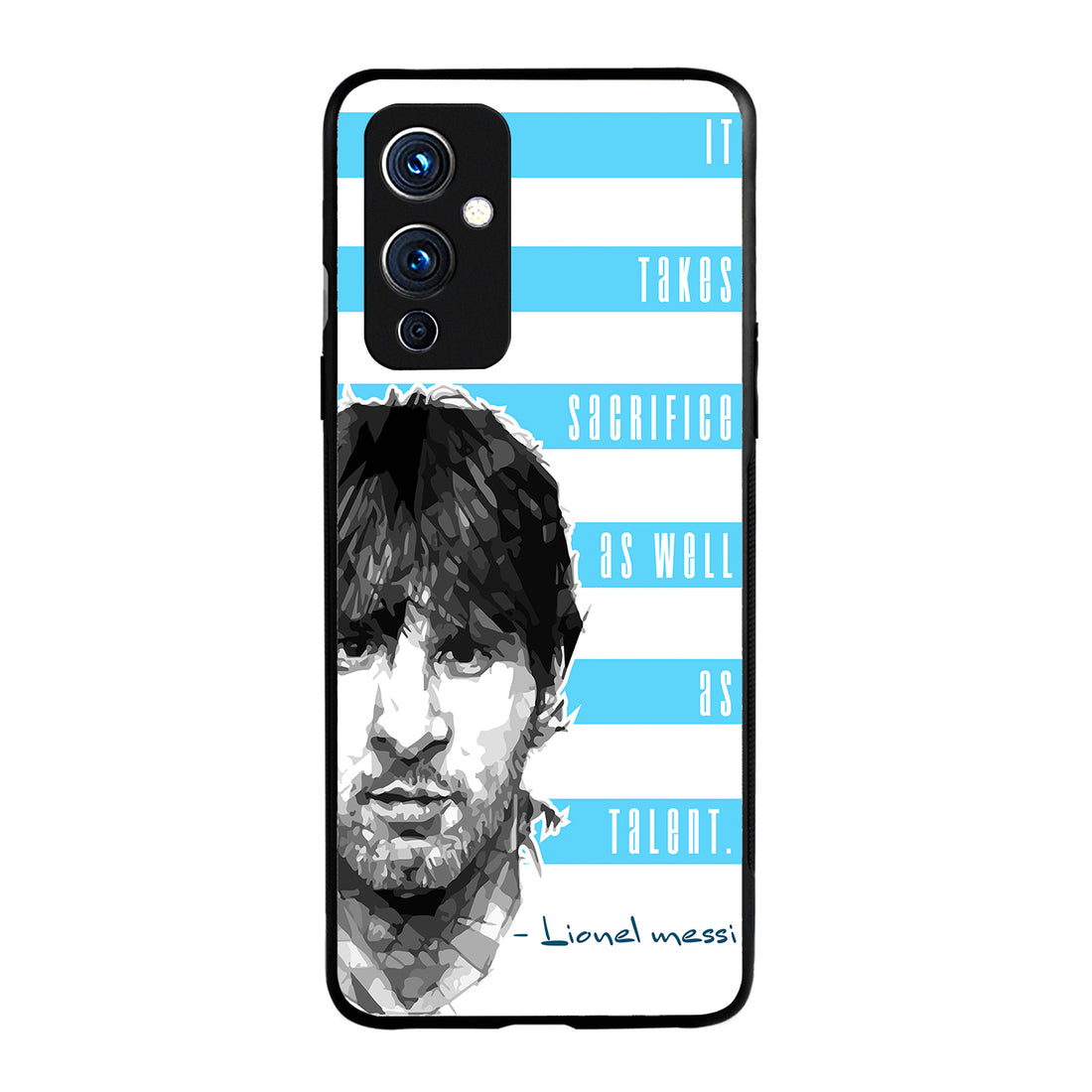 Messi Quote Sports Oneplus 9 Back Case