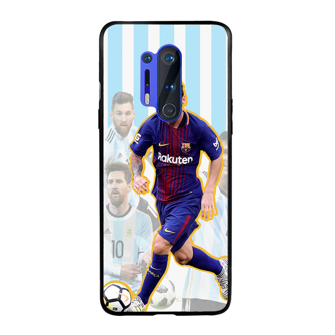 Messi Collage Sports Oneplus 8 Pro Back Case