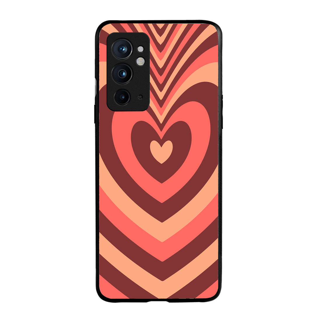 Red Heart Optical Illusion Oneplus 9 Rt Back Case