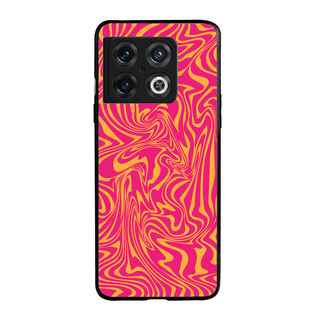 Yellow Pink Optical Illusion Oneplus 10 Pro Back Case