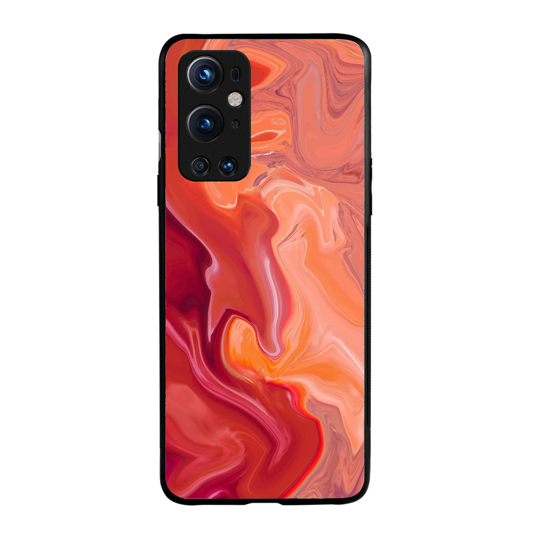 Red Marble Oneplus 9 Pro Back Case