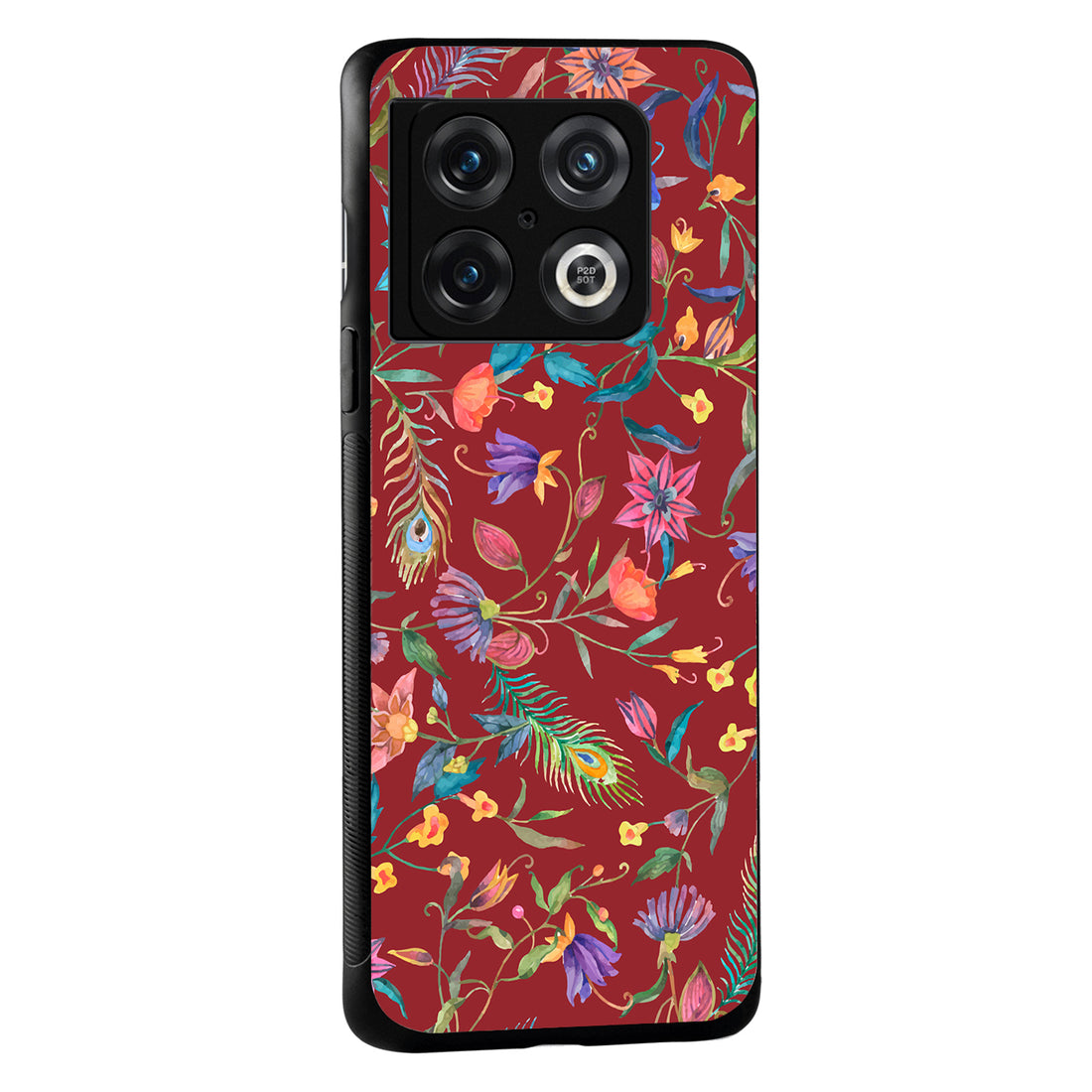Red Doodle Floral Oneplus 10 Pro Back Case