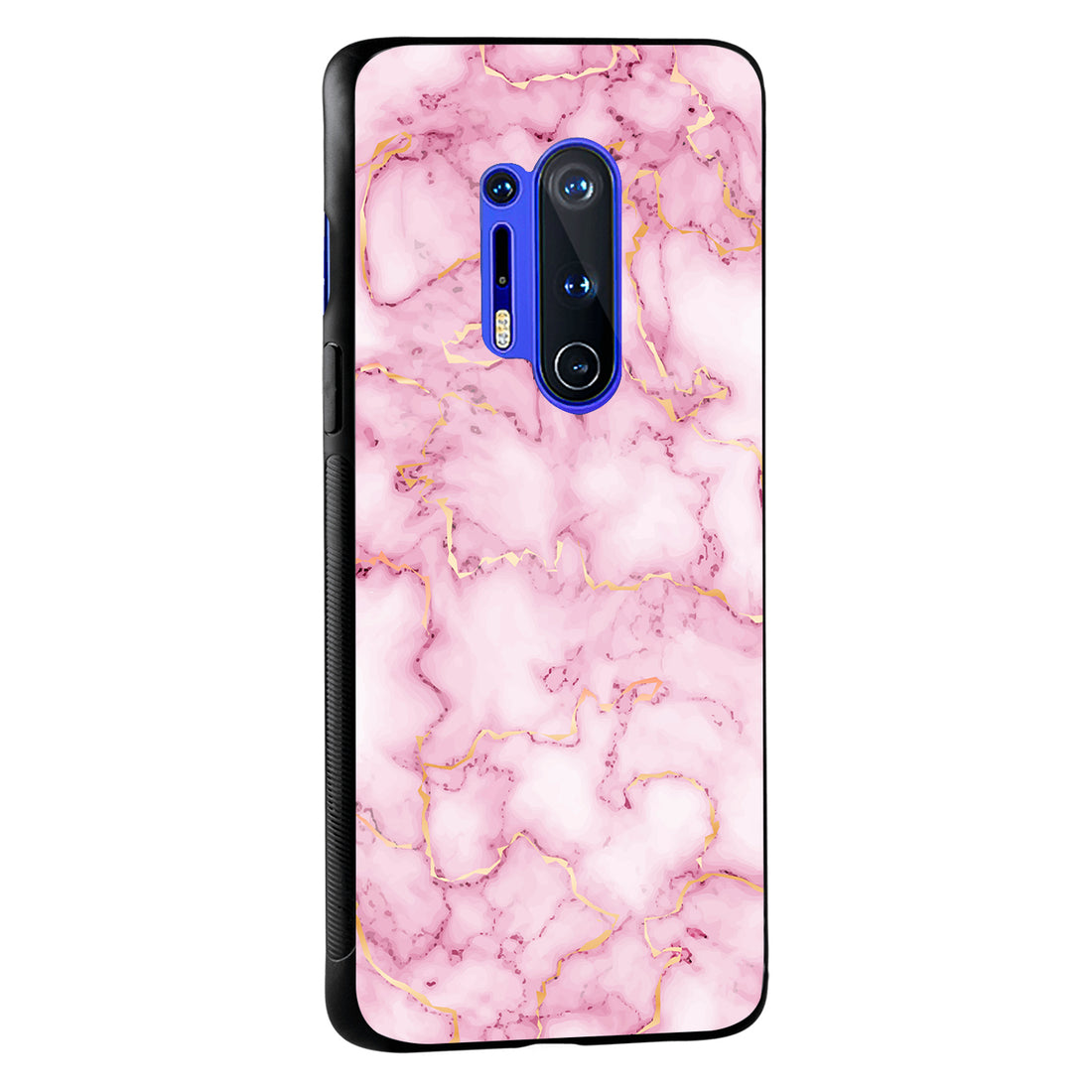 Pink Golden Marble Oneplus 8 Pro Back Case