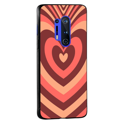 Red Heart Optical Illusion Oneplus 8 Pro Back Case
