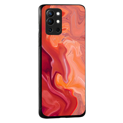 Red Marble Oneplus 9 R Back Case