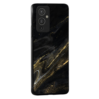 Black Golden Marble Oneplus 9 Back Case