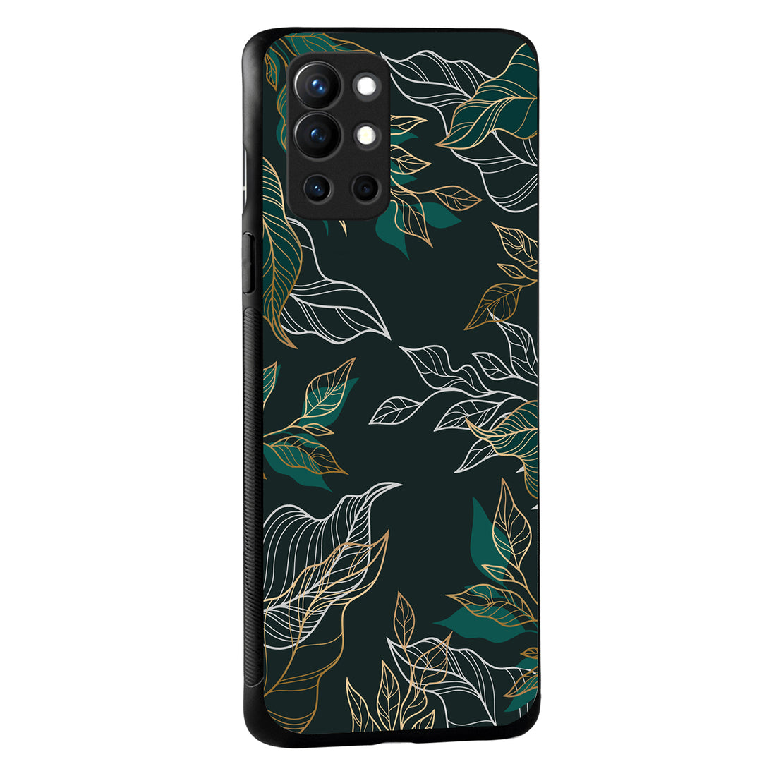 Green Floral Oneplus 9 R Back Case