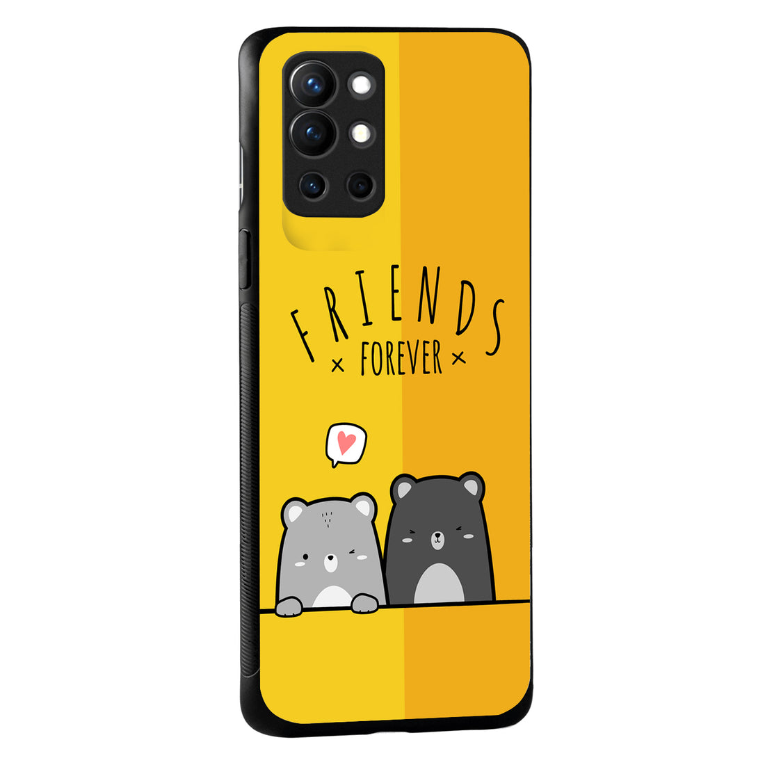Yellow Bff Oneplus 9 R Back Case