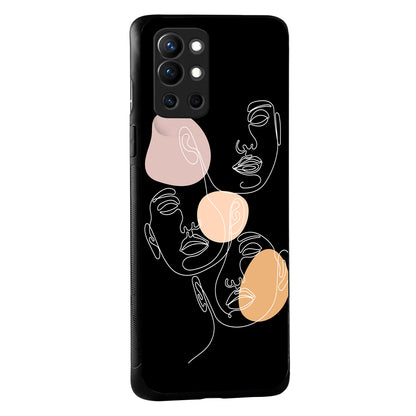 Face Aesthetic Human Oneplus 9 R Back Case