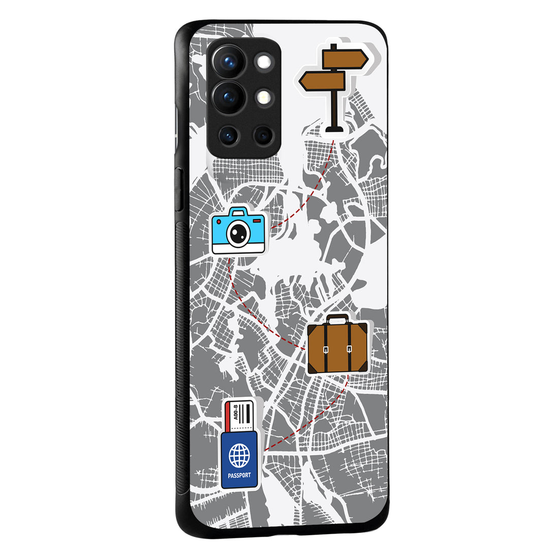 Journey Start To End Travel OnePlus 9 R Back Case