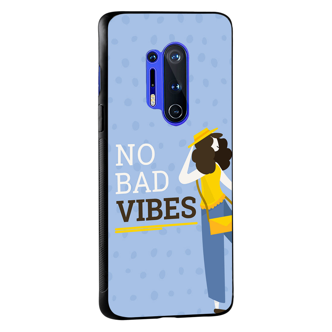 No Bad Vibes Motivational Quotes Oneplus 8 Pro Back Case