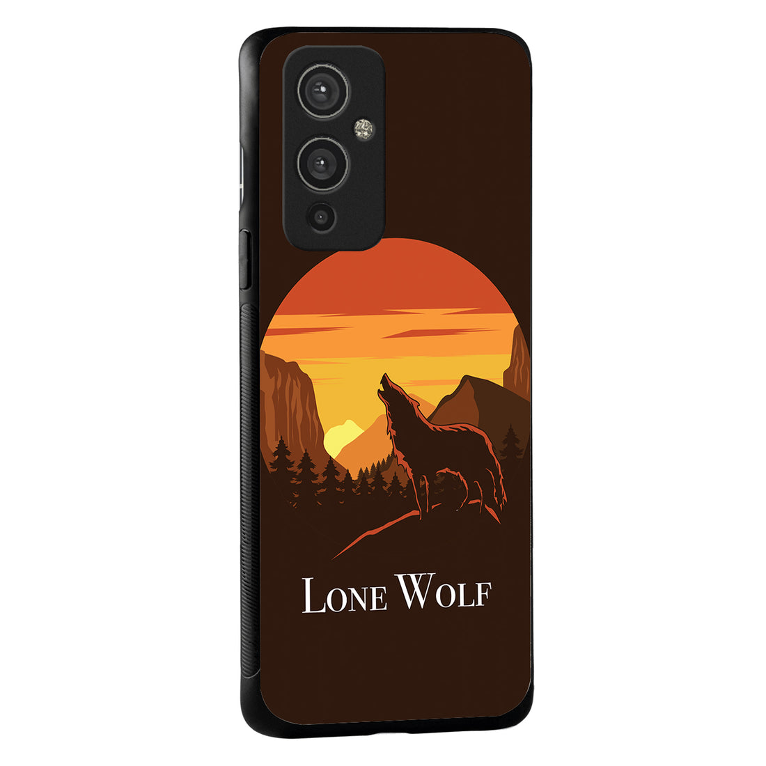 Lone Wolf Cartoon Oneplus 9 Back Case