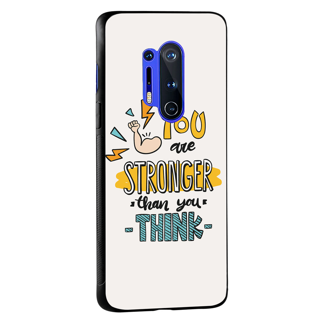You Are Stronger Motivational Quotes OnePlus 8 Pro Back Case