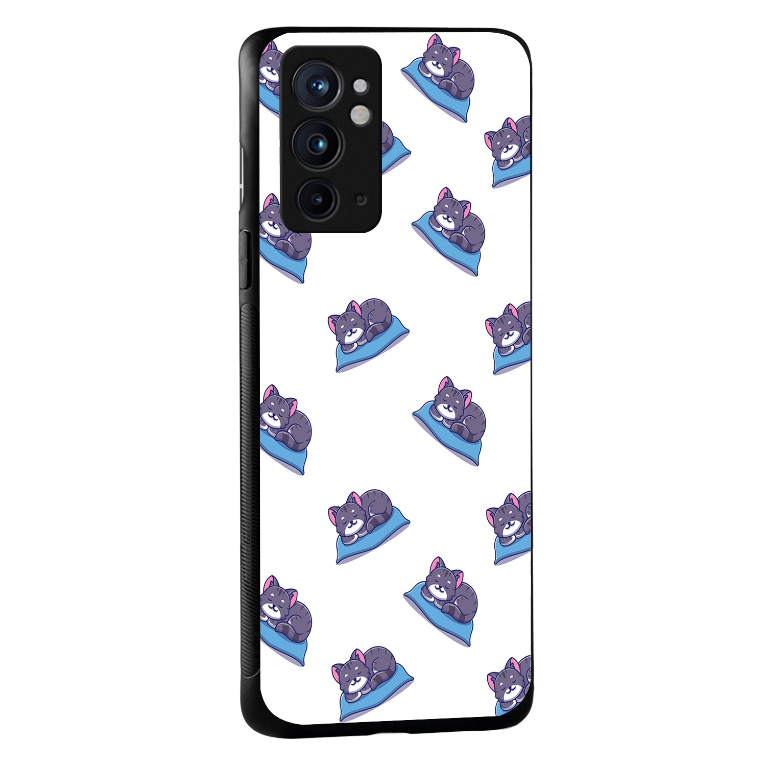 Sleeping Cat Cartoon OnePlus 9 RT Back Case