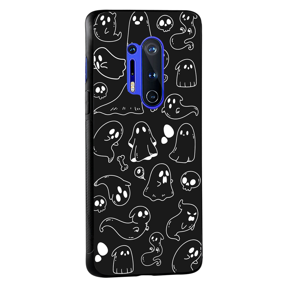 Black Ghost Doodle Oneplus 8 Pro Back Case