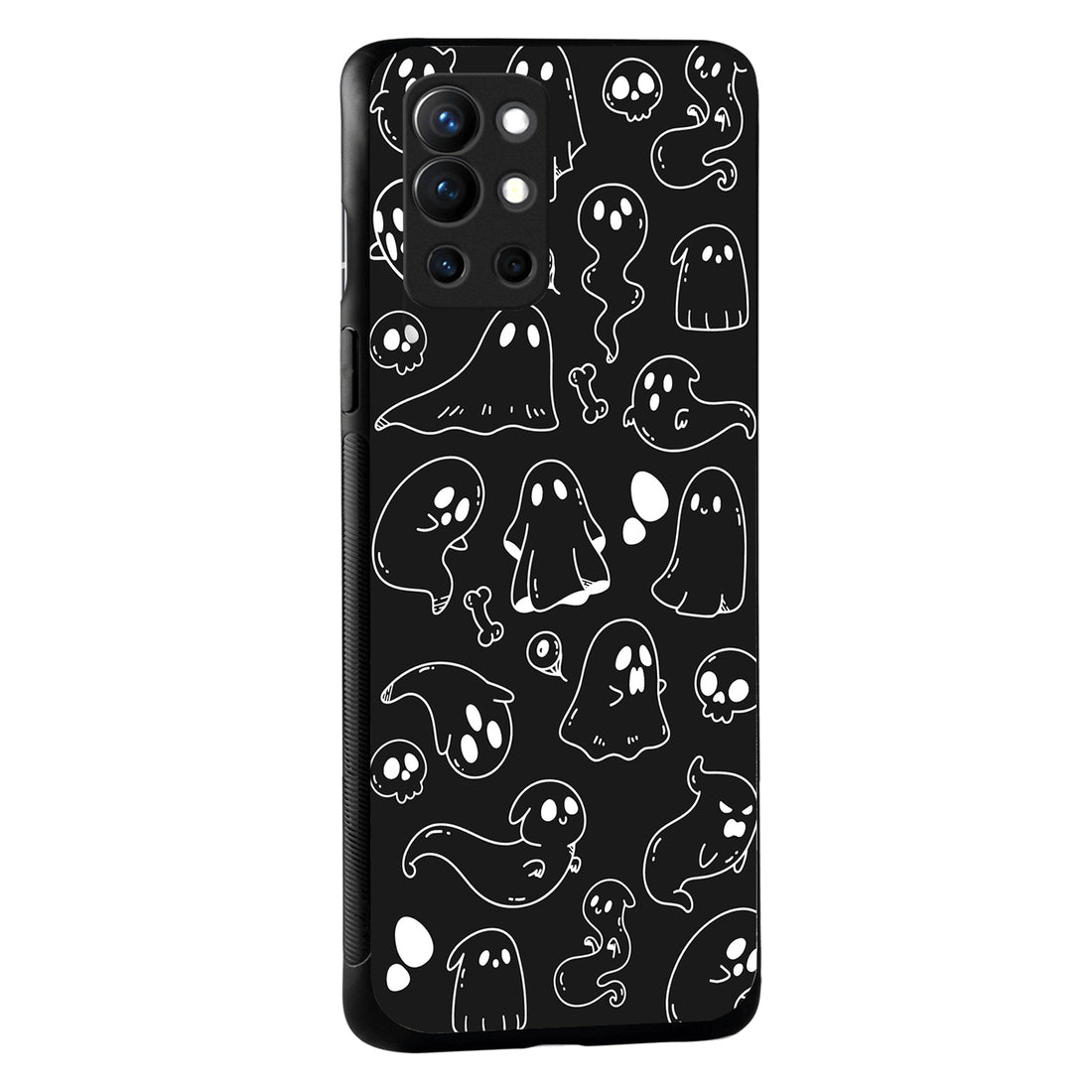 Black Ghost Doodle Oneplus 9 R Back Case