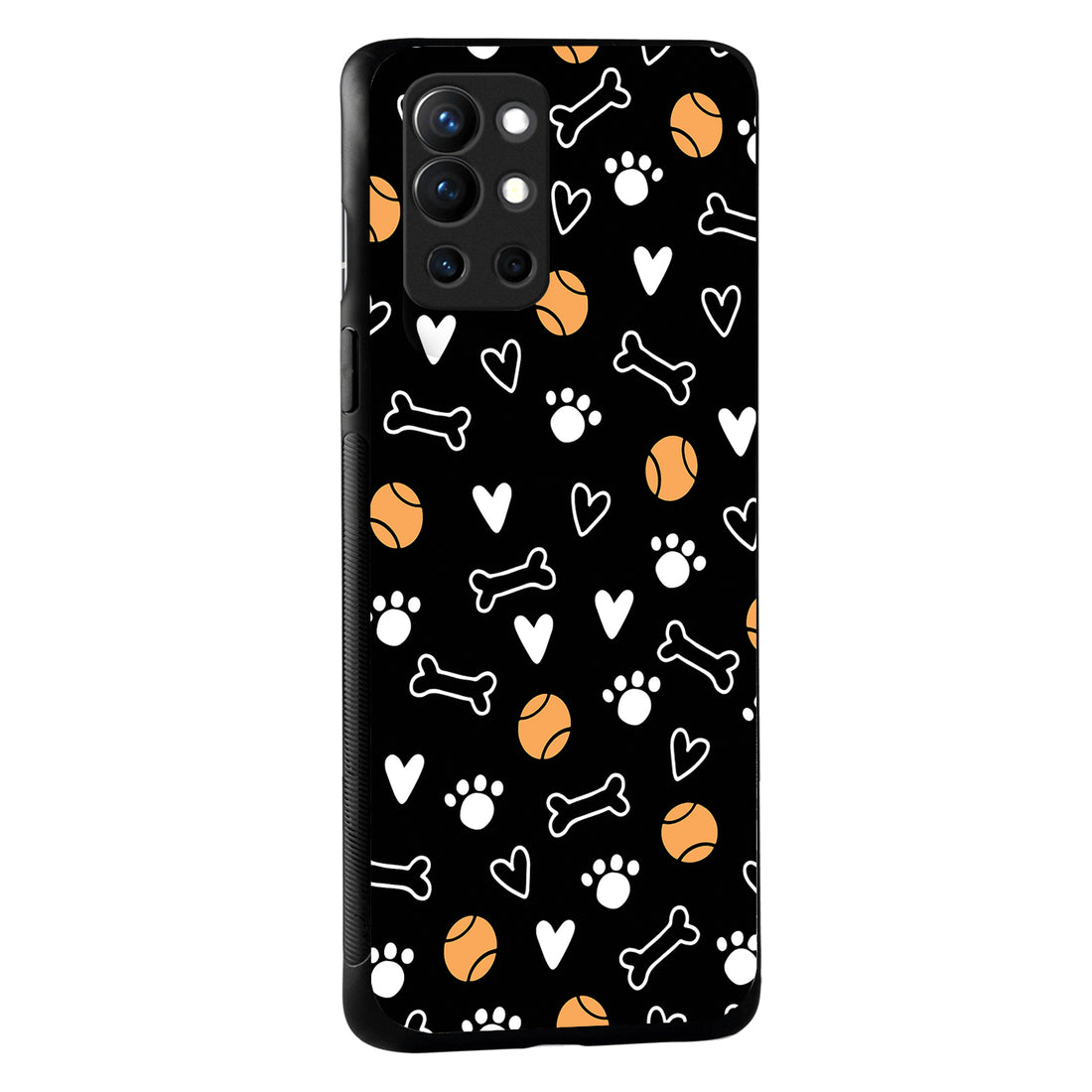 Pet Lover Black Doodle Oneplus 9 Pro Back Case