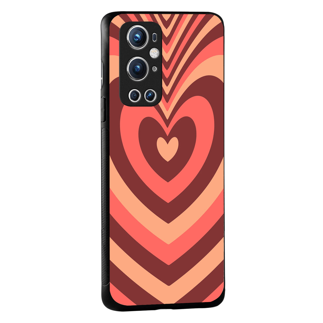 Red Heart Optical Illusion Oneplus 9 Pro Back Case