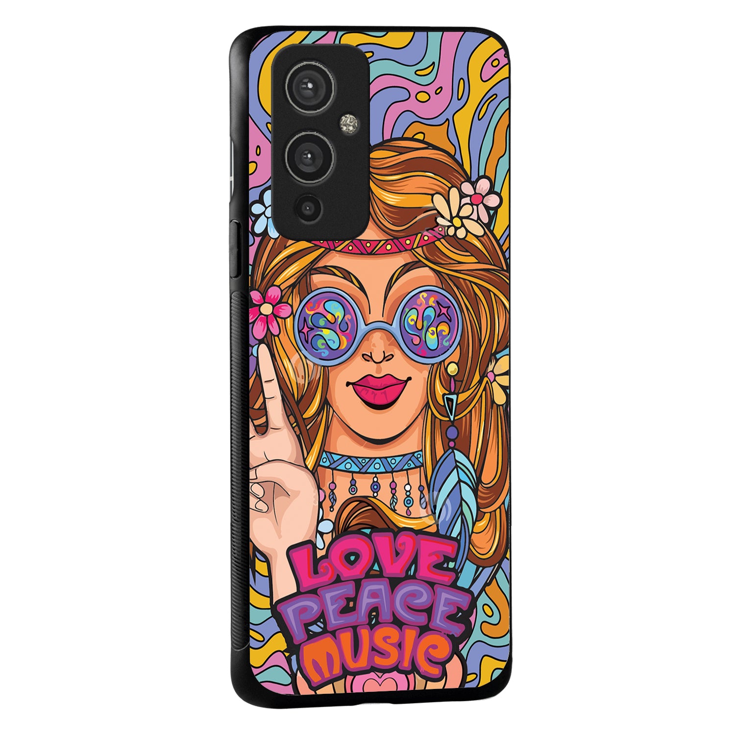 Love Peace Music Women Empowerment Oneplus 9 Back Case