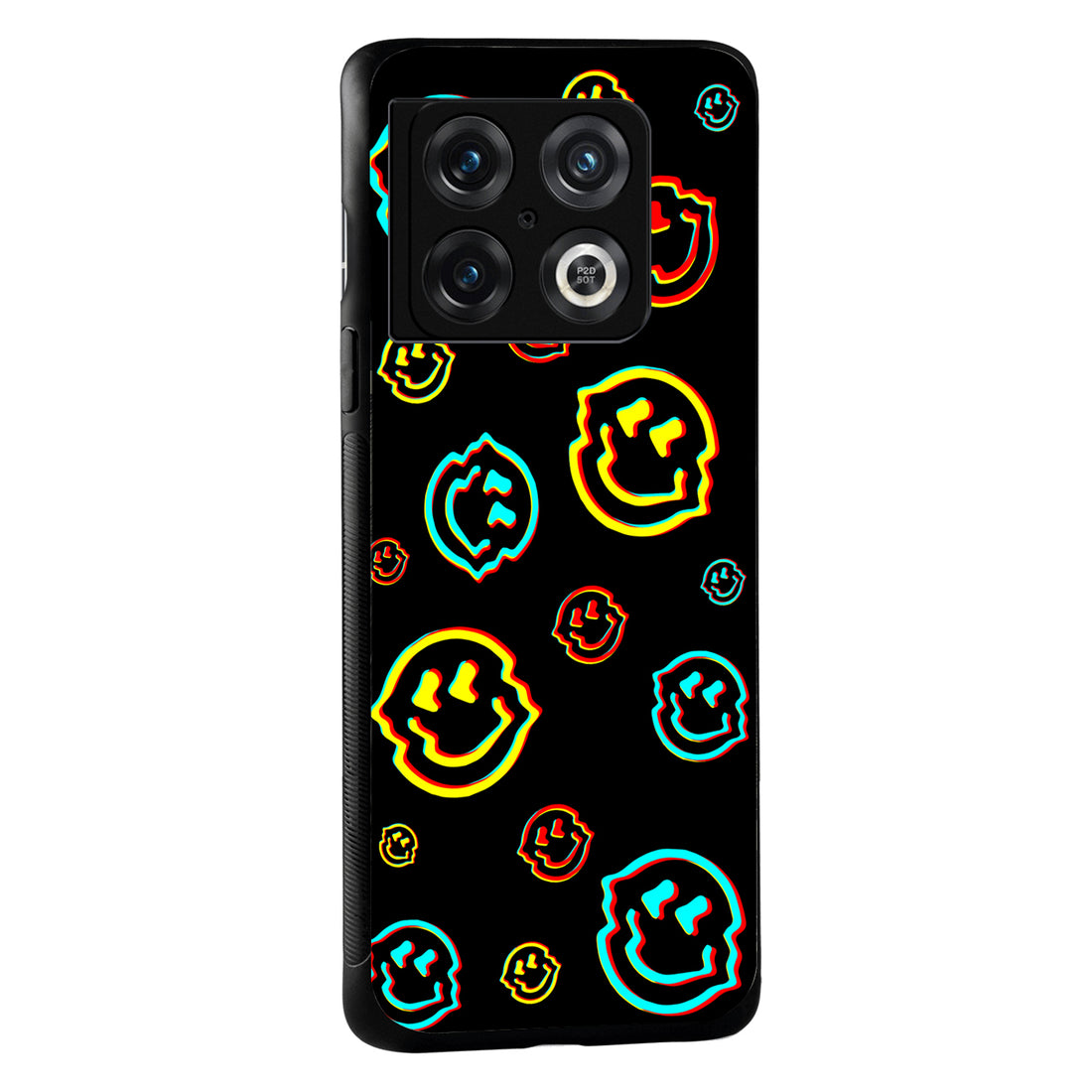 Black Smiley Doodle Oneplus 10 Pro Back Case