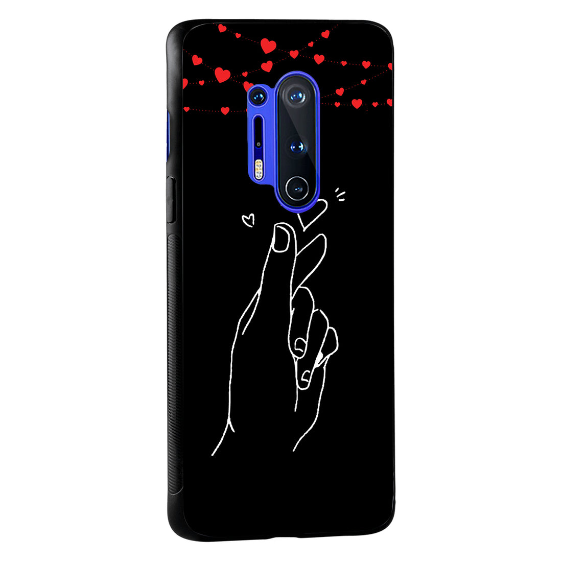 Click Heart Boy Couple Oneplus 8 Pro Back Case