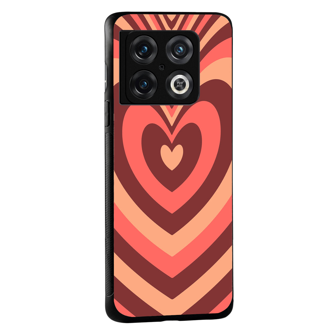 Red Heart Optical Illusion Oneplus 10 Pro Back Case