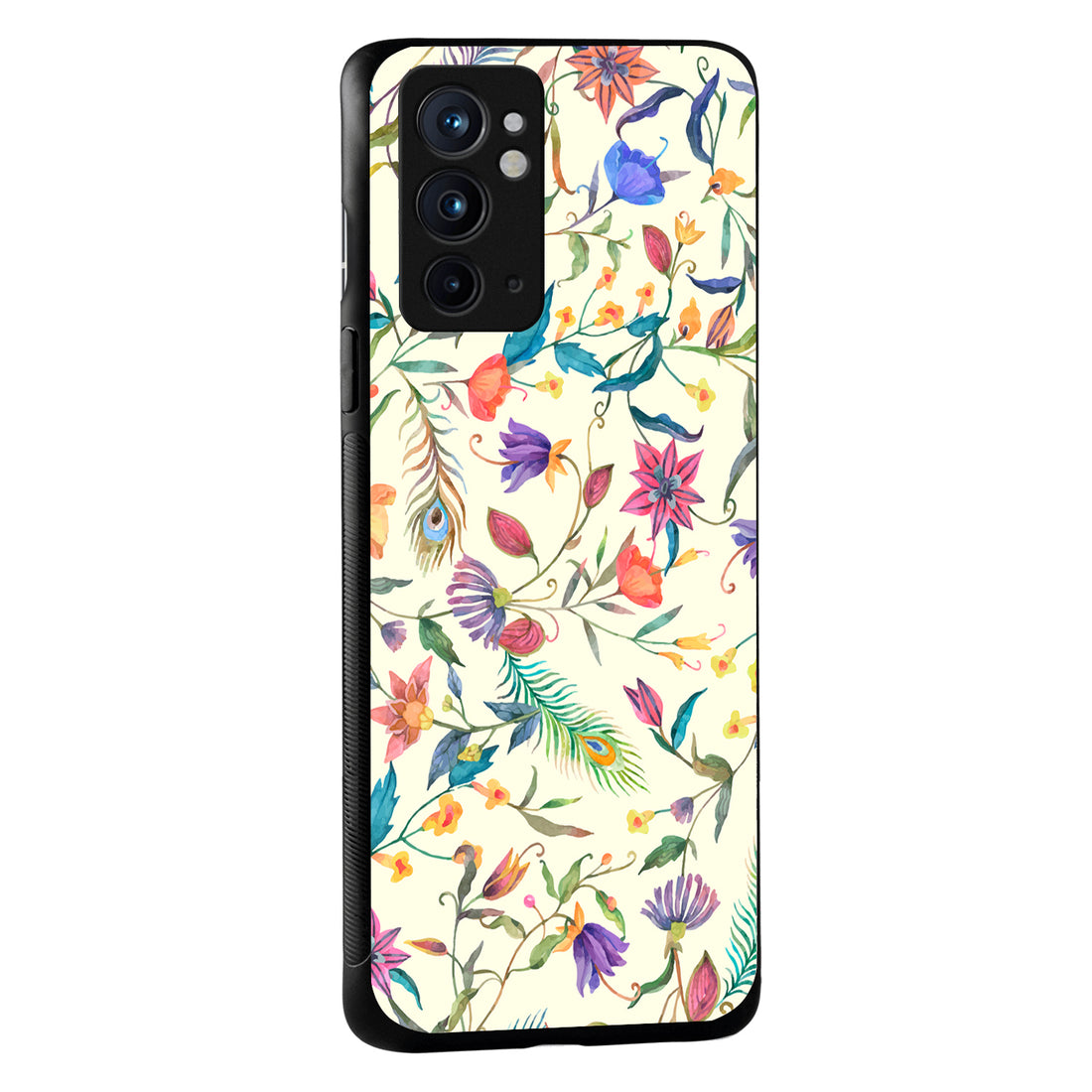White Doodle Floral Oneplus 9 Rt Back Case