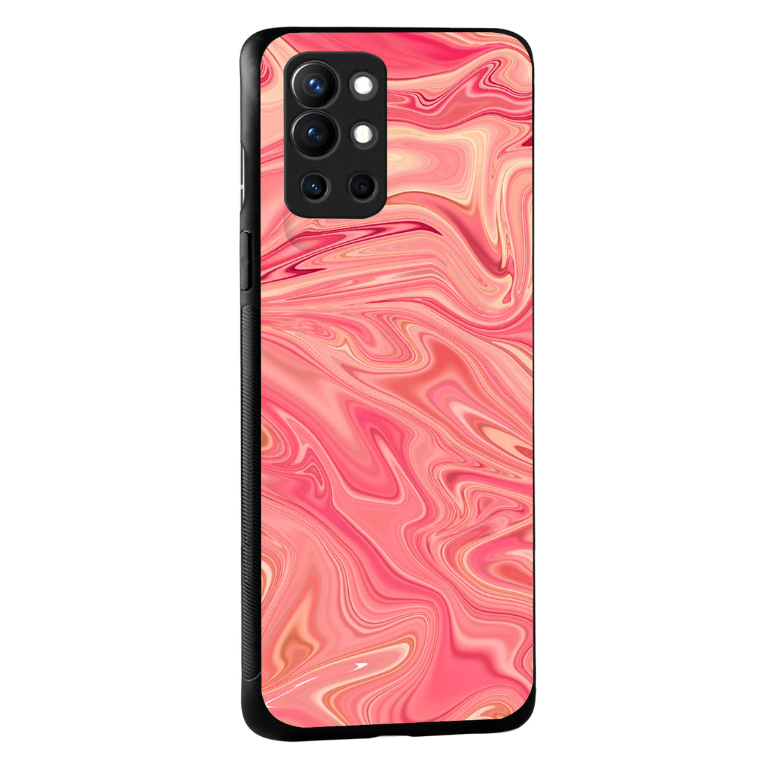 Pink Marble Oneplus 9 R Back Case