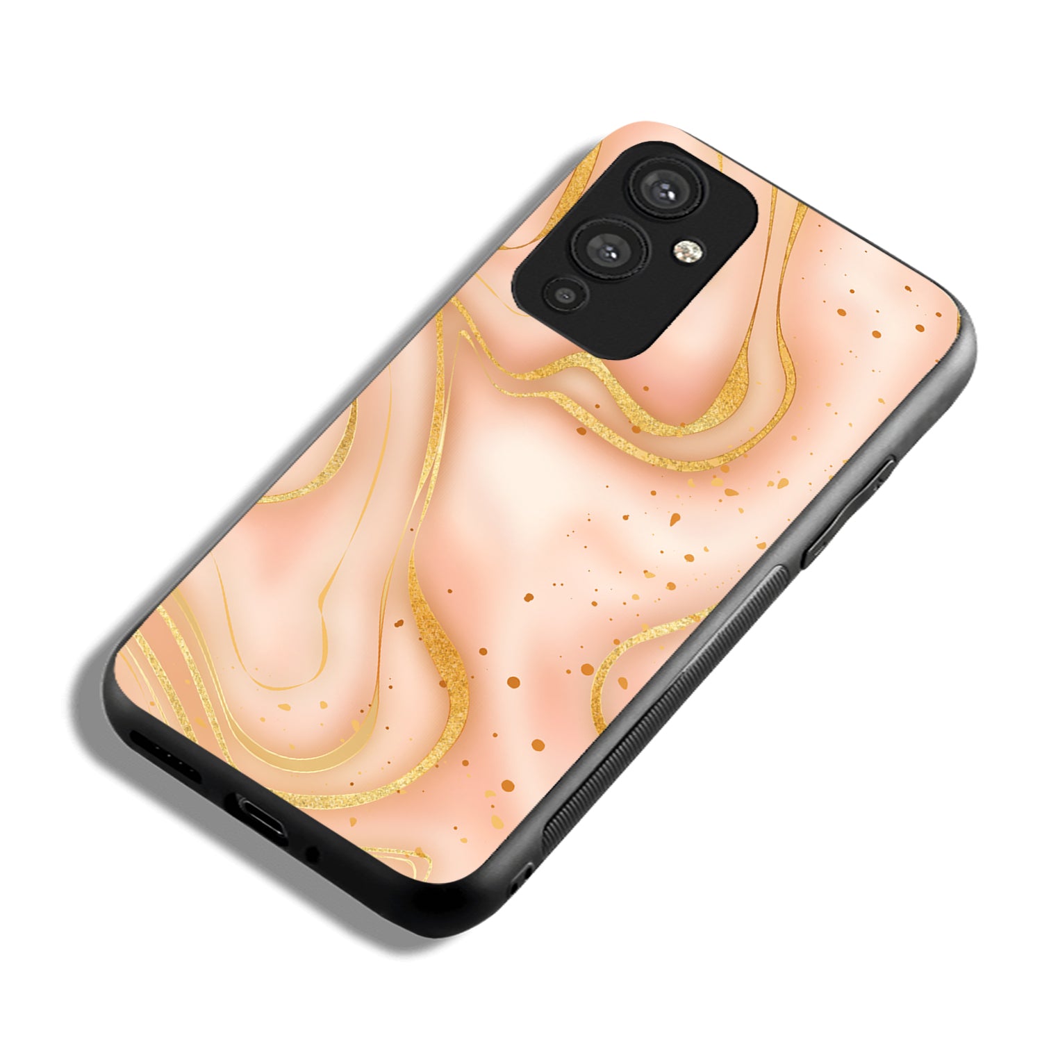 Golden Marble Oneplus 9 Back Case