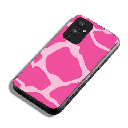 Pink Patch Design Oneplus 9 Back Case