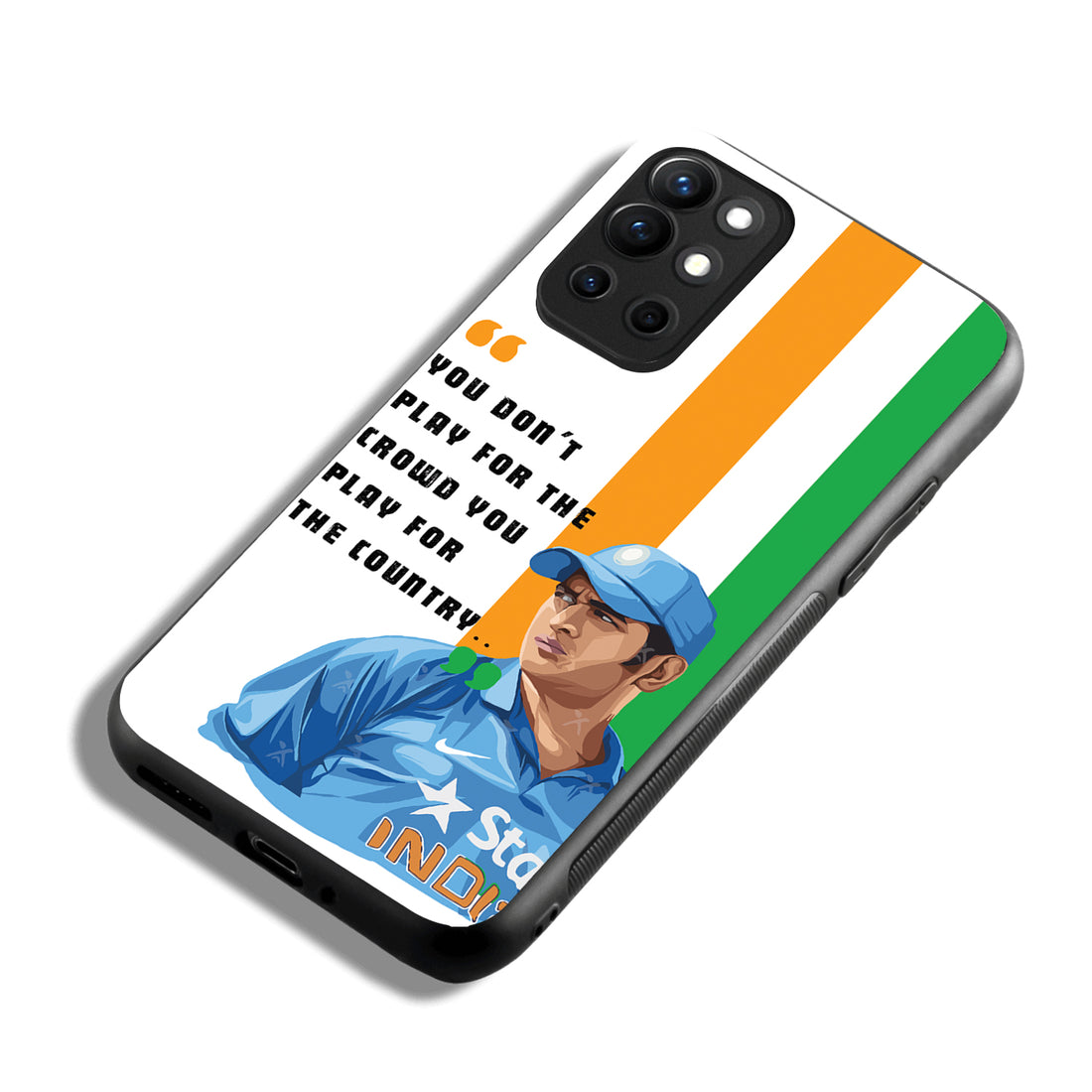 Dhoni Sports Oneplus 9 R Back Case