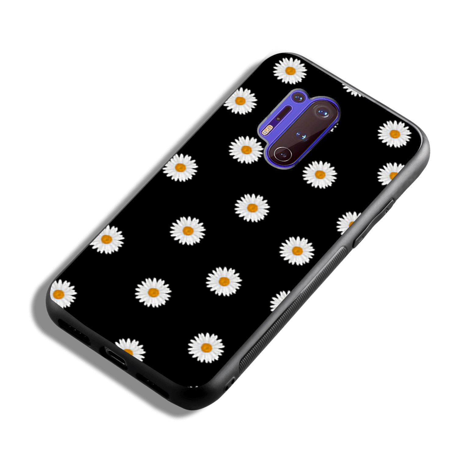 White Sunflower Floral Oneplus 8 Pro Back Case
