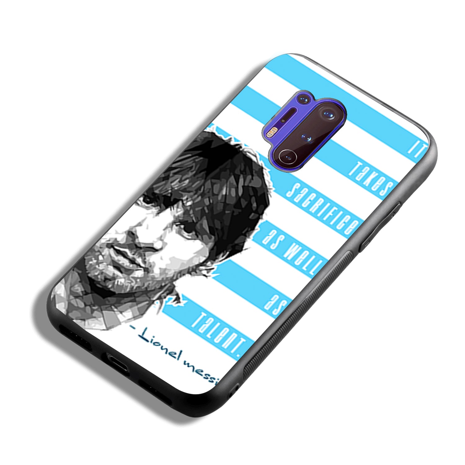 Messi Quote Sports Oneplus 8 pro Back Case