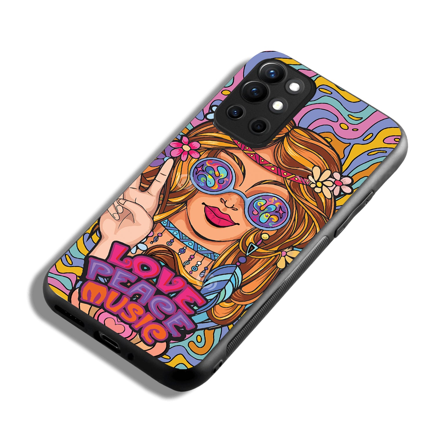 Love Peace Music Women Empowerment Oneplus 9 Pro Back Case