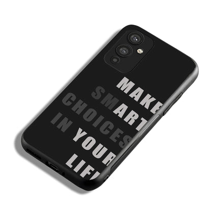 Smart Choices Motivational Quotes Oneplus 9 Back Case