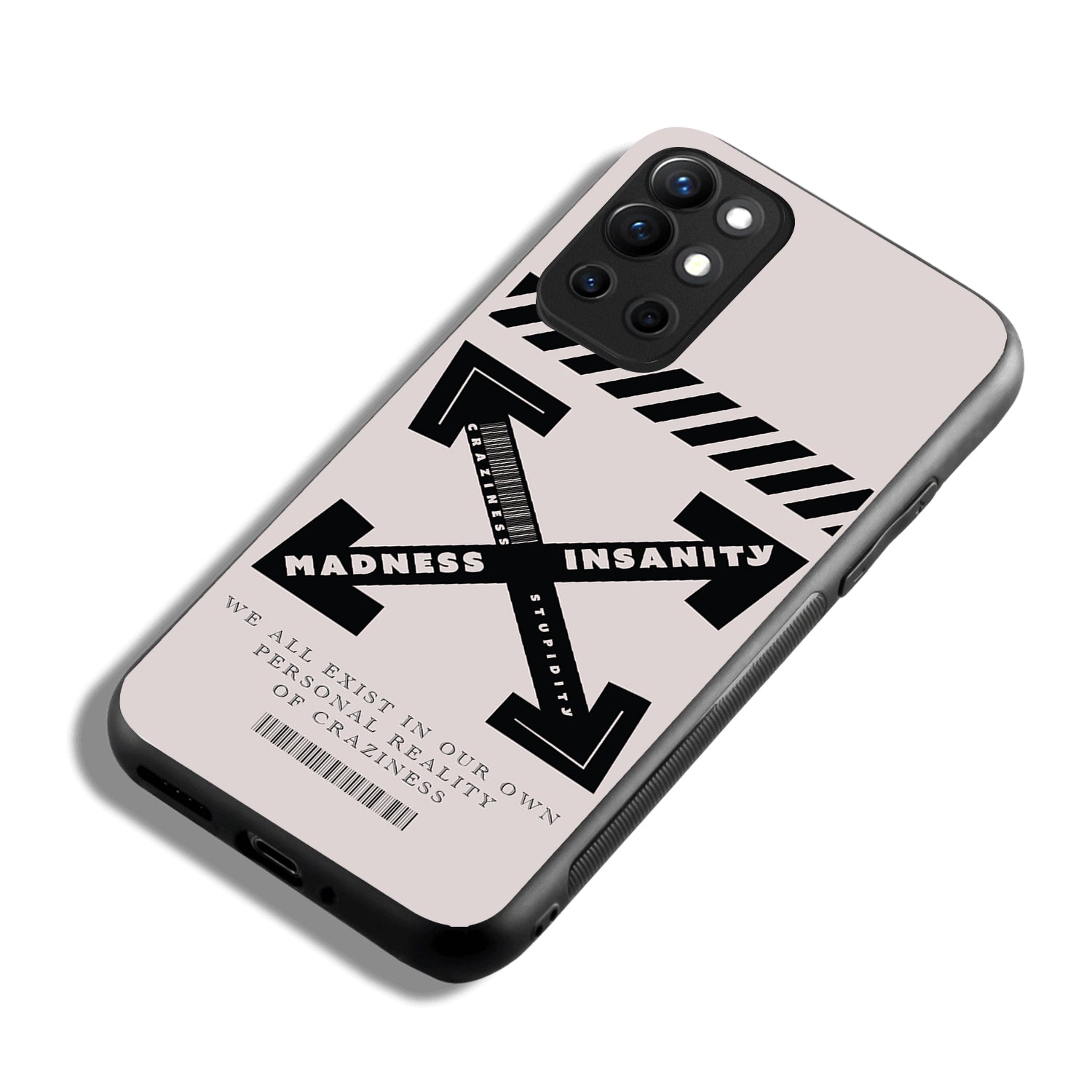 Black Madness Quote Oneplus 9 R Back Case