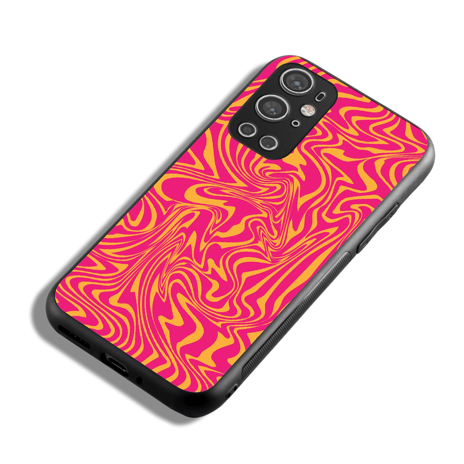 Yellow Pink Optical Illusion Oneplus 9 Pro Back Case