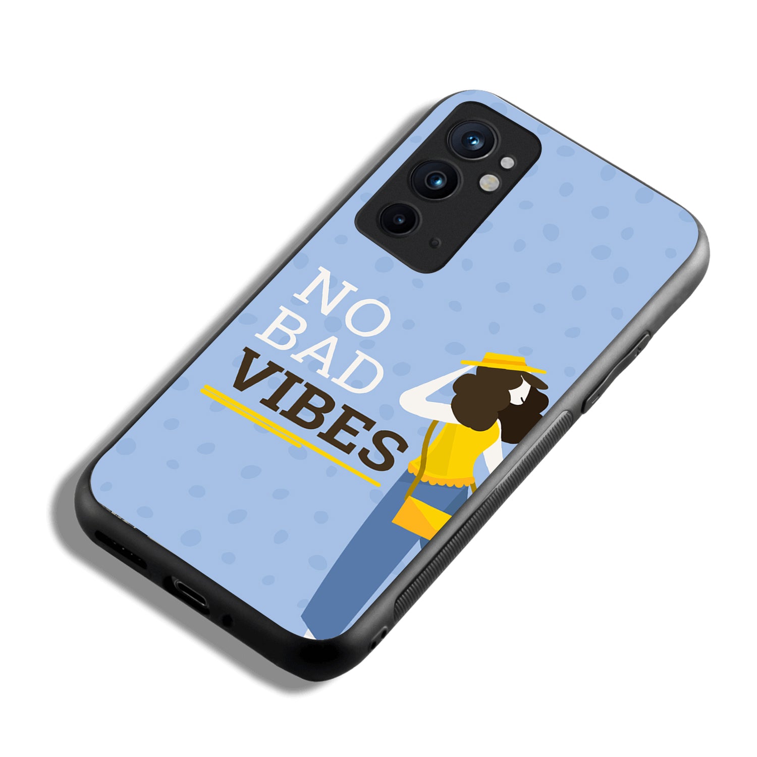 No Bad Vibes Motivational Quotes Oneplus 9 Rt Back Case