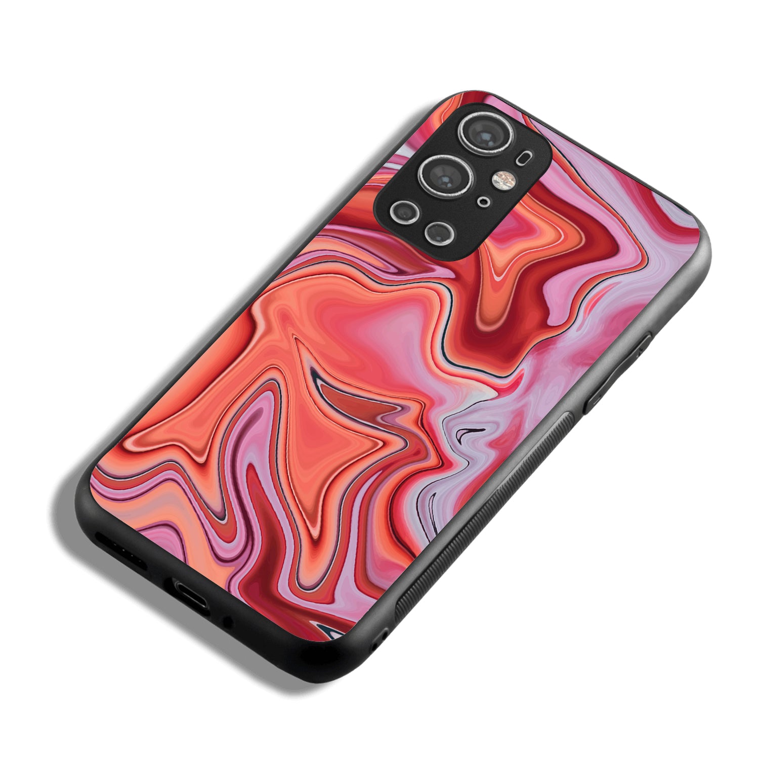Pink Variant Marble Oneplus 9 Pro Back Case