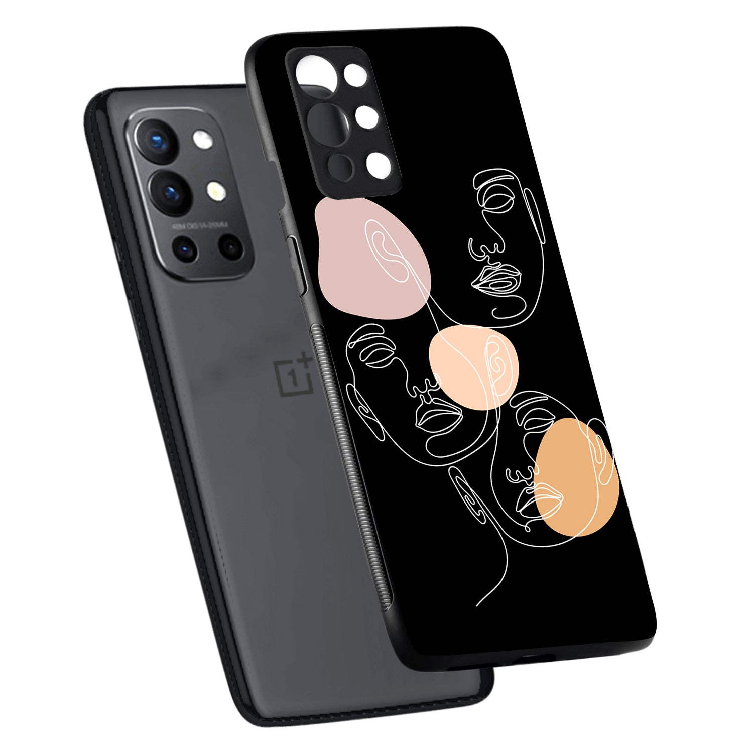 Face Aesthetic Human Oneplus 9 R Back Case