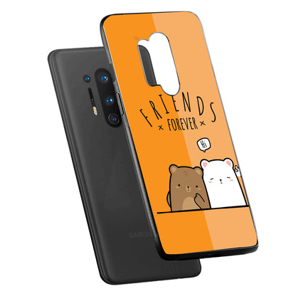 Orange Bff Oneplus 8 Pro Back Case