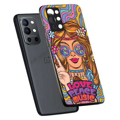 Love Peace Music Women Empowerment Oneplus 9 Pro Back Case