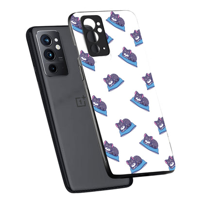 Sleeping Cat Cartoon OnePlus 9 RT Back Case